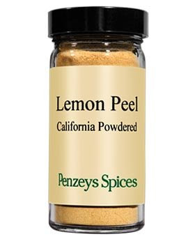 Lemon Peel Powder By Penzeys Spices 2.0 oz 1/2 cup jar (Pack of 1)