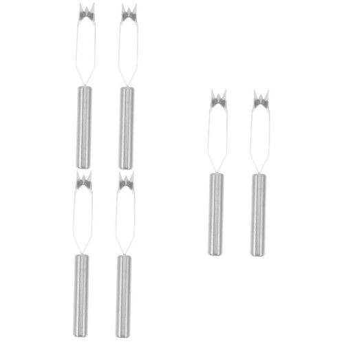 MAGICLULU 6 Pcs Pineapple Pineapple Eye Peeler Metal Fruit Peel Cutter Pineapple Cutter Pineapple Peeler Veggie Paring Pineapple Remover Knives Go to The Eye Stainless Steel