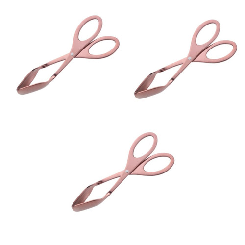 BESTOYARD 3pcs Stainless Steel Buffet Tongs Bread Clamp Towel Clamp Clips for Food Scissor Tongs for Serving Food Cooking Tongs Scissor Food Tongs Scissors Multifunction Tongs Bbq Tongs Egg