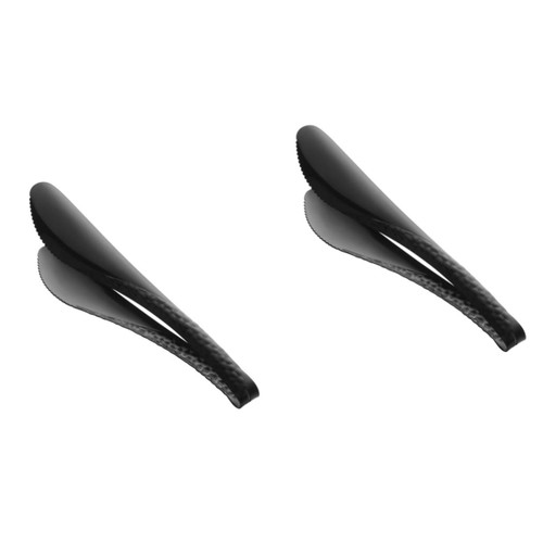 PRETYZOOM 2pcs Ice Cube Tongs Stainless Steel Cooking Tongs Kitchen Barbecue Tongs Steak Tongs Stainless Steel Grill Tongs Tea Tongs Stainless Steel Food Tongs Bread Serving Tong Fried Toast