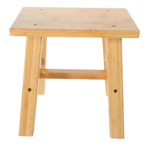 PRETYZOOM Bamboo Low Stool Footstool Shoes Changing Stool Small Step Stool Short Step Stool Bamboo Plant Stands Indoor Bamboo Step Stool Cute Step Stool Stools Large Toddler Bench