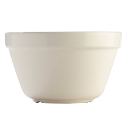 Mason Cash Faringdon Size 30 17cm Traditional Pudding Basin, Ceramic, Original White, 1 Litre/17 cm