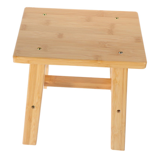Mikinona Bamboo Low Stool Footstool Small Stool Small Bamboo Stools Stool Bamboo Foot Stool Bamboo Step Stools Mini Step Stool Shoe Changing Stool Toddler Household Plant Stand