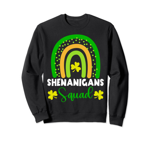 Shenanigans Squad St Patrick's Day Rainbow Matching Group Sweatshirt