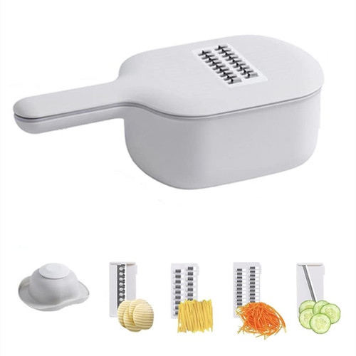 Multifunctional Chopper,Multi-Function Potato Carrot Cucumber Mandoline Slicer Cutter Grater Shredders with StrainerKitchen Fruit and Vegetable Tools/359 (Color : D)