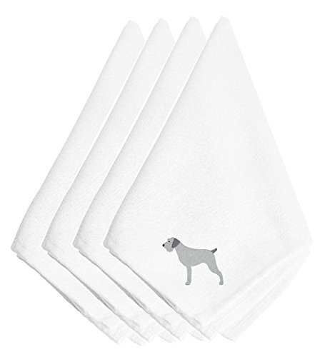 German Wirehaired Pointer Embroidered Napkins