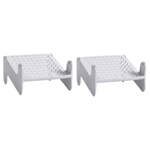 2pcs Shoe Storage Rack Entryway Shoes Stand Brackets for Shelves Shelf Bracket Shoe Rack Holder Shoe Organizer for Entryway Stack-able Shoes Shelf Simple White Shoebox Multi-layer