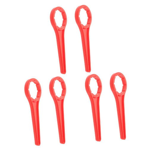 DOITOOL 6 Pcs Bucket Cap Screwer Container Cap Opener Bucket Lid Opener Tool Can Covers Plastic Pail Opener Bucket Lid Wrench Can Lids Can Wrench Plastic Bucket Opener Lifting Water Bottle