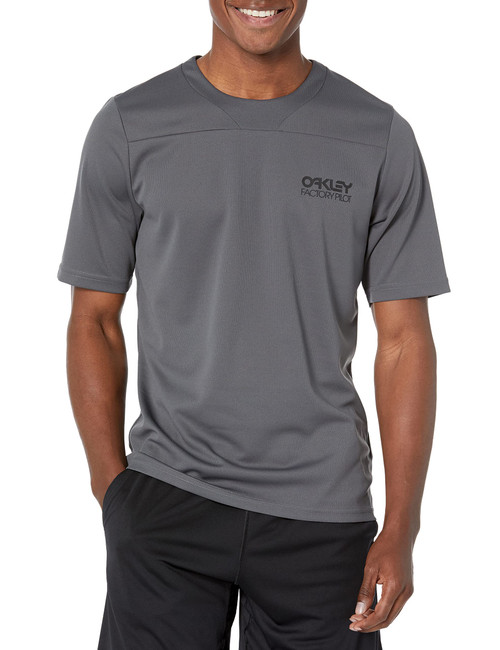 Oakley Unisex Adult Factory Pilot Lite MTB Jersey Ii T-Shirt, Uniform Grey, Medium US