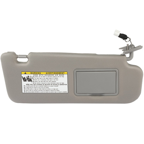 SCITOO Right Passenger Side Gray Car Sun Visor Assembly Replacement fit for 2006-2008 for Hyundai Sonata with Sunroof
