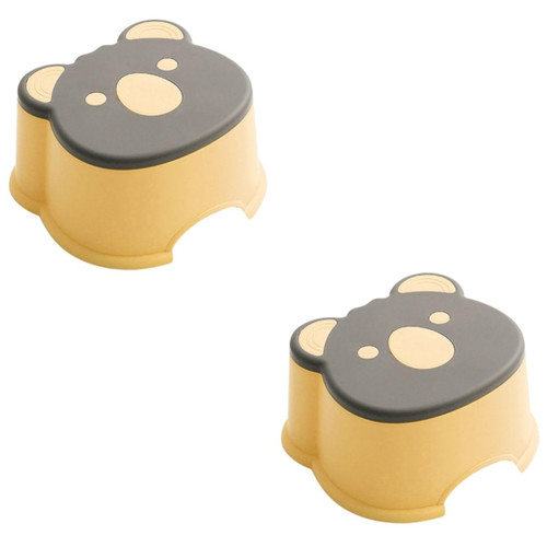 Ciieeo 2pcs Small Bench Kids Stool Sitting Stool Step Stool Toilet Squat Stool Non Slip Bathroom Stool Kids Low Stool Portable Stools for Adults Plastic Child Cartoon Footstool