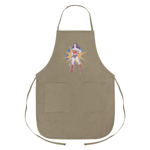 GRAPHICS & MORE Wonder Woman Vintage Woman Apron with Pockets