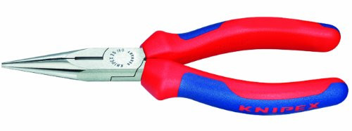 KNIPEX 25 02 140 Long Nose Pliers with Cutter-Comfort Grip