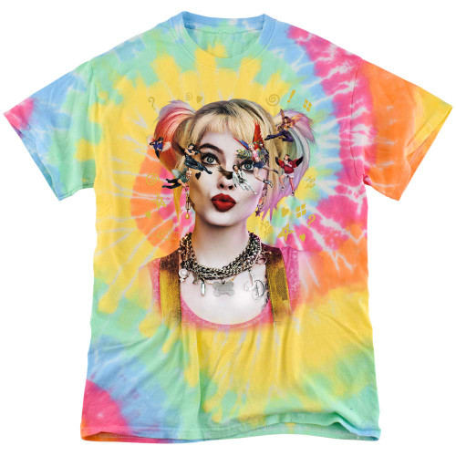 Birds of Prey Seeing Birds Tie Dye Adult Unisex T Shirt (Medium) Rainbow Spiral