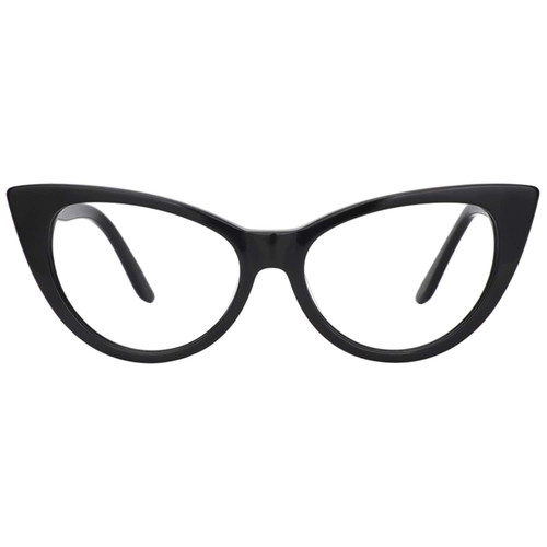 Zeelool Vintage Acetate Cat Eye Blue Light Blocking Glasses for Women Marilyn FP0049-01 Black