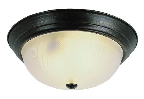 Trans Globe Lighting 58800 ROB Indoor Del Mar 11" Flushmount, Rubbed Oil Bronze