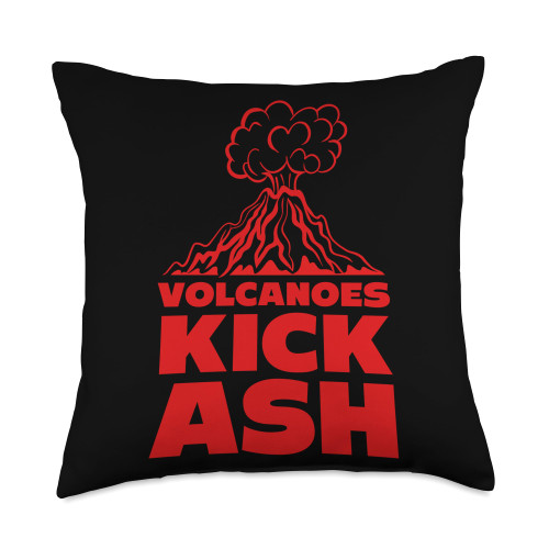 Volcanologist Volcanoes Volcanoes kick ash Volcano Throw Pillow