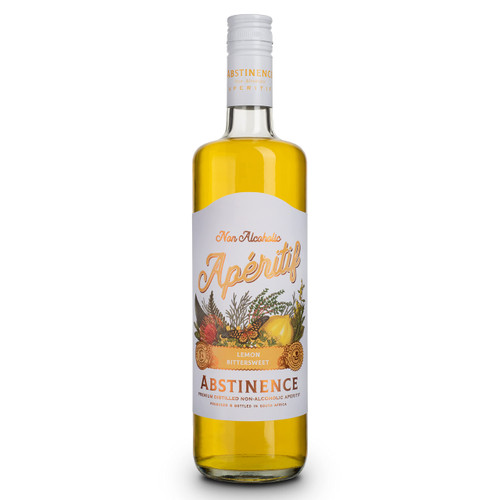 Abstinence Spirits Lemon Aperitif | Award Winning Non-Alcoholic Spirit | 750ml