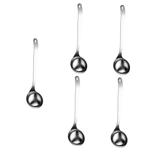 Ciieeo 5pcs Spoon Handled Ladle Large Ladle Handle Soup Ladle Hot Pot Ladle Canteen Soup Ladle Soup Ladles Kitchen Utensils Kitchen Ladle Rice Spatula Wok Stainless Steel Tool Ciieeo 5pcs Spoon Handled Ladle Large Ladle Handle Soup Ladle Hot Pot Ladle Canteen Soup Ladle Soup Ladles Kitchen Utensils Kitchen Ladle Rice Spatula Wok Stainless Steel Tool