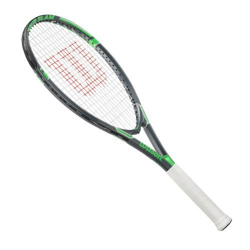 Wilson Tour Slam Strung Tennis Racquet, 4 1/4-Inch, Black/Green
