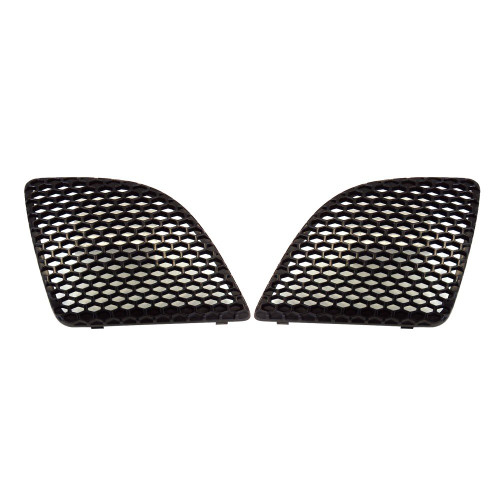 Titanium Plus Autoparts 2004-2008 Compatible With PONTIAC Grand Prix Front Left & Right Side Grille Grill Black