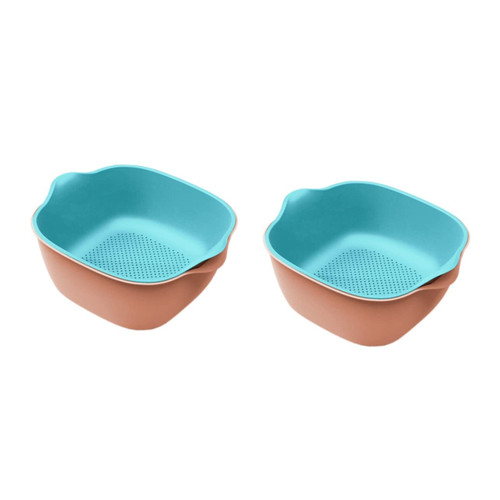 2pcs Sink Filter Kitchen Strainer Colanders & Strainer for Sink Rice Strainer Bowl Fruit Filter for Sink Rice Colander Sink Strainer Over Sink Colander Accessories re-usable