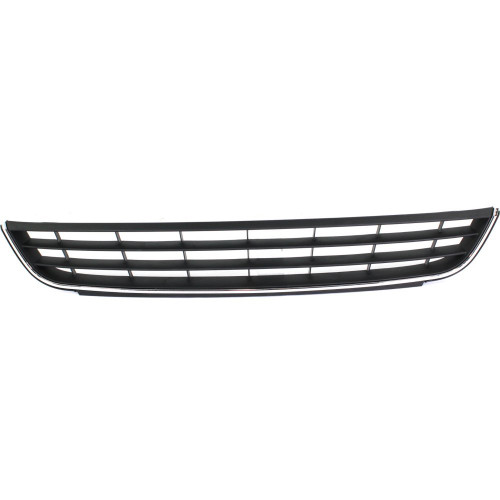 Evan-Fischer Bumper Grille Compatible With 2011-2014 Volkswagen Jetta, Black Plastic Front VW1036120