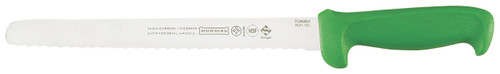 Mundial 5600 Series 10 in Serrated Edge Slicing Utility Knife with Green Handle