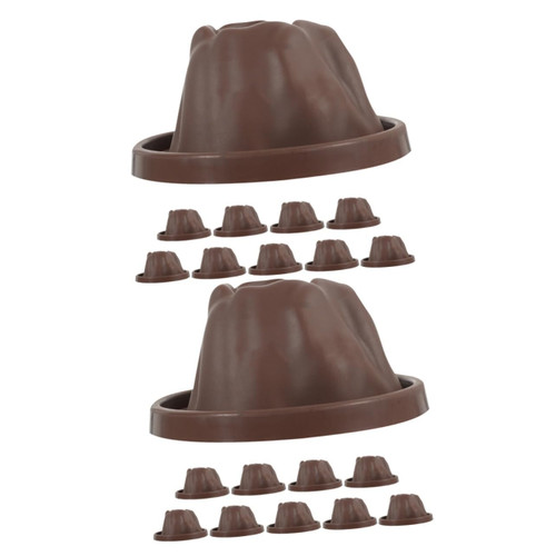 VICASKY 20 Pcs Volcano Experiment Kit Kids Science Toys Science Toys for Kids Volcano Experiments Shell Volcano Eruptions Experiments Puzzle Accessories Gift Suite Child Base Plastic