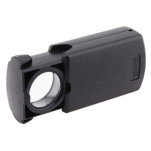 Lab Microscope Equipment Pull-Type Magnifier, 30X Pull-Type Jewelry Magnifier Mini Pocket Hand Magnifying Glass with LED Light Microscope Accessories Microscope