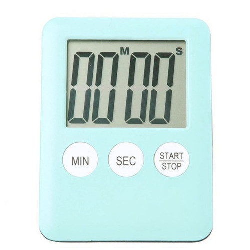 VATTEA Kitchen Timer Kitchen Timer Digital Magnetic Cooking Baking LCD Count Down Up Loud Alarm Countdown Alarm Magnet Clock Sleep Clock For Kitchen (Color : Sky blue)