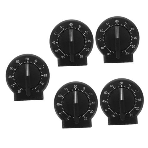 Zerodeko 5pcs Mechanical Timer Alarm Clocks for Kids Chef Cooking Clock Alarm Clock Digital Kids Alarm Clock Work Tools Mechanics Tools Homework Timer Projection Clock Household Plastic