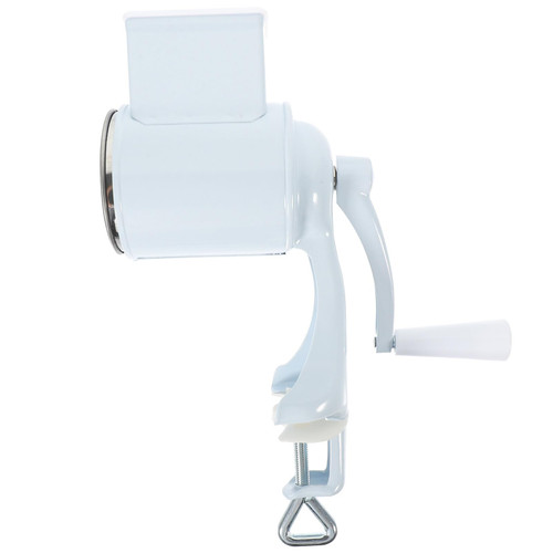 Luxshiny Cheese Grater, Handheld Rotary Cheese Grater Vegetable Slicer Grater Round Cheese Grater with Handle for Cheese Nuts Chocolates Vegetables A