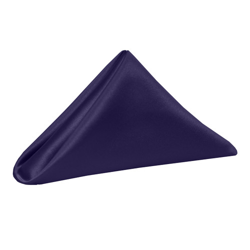 Ultimate Textile -1 Dozen- Bridal Satin 17 x 17-Inch Napkins Plum Purple