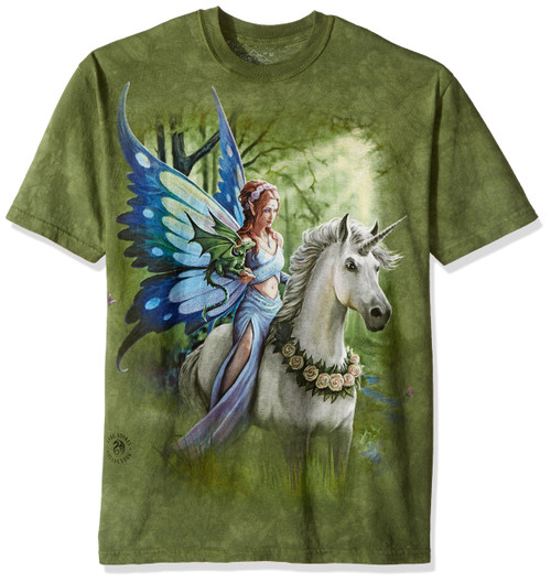 The Mountain unisex adult Realm of Enchantment T Shirt, Green, Small US The Mountain unisex adult Realm of Enchantment T Shirt, Green, Small US
