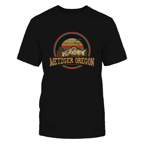 Oregon Vintage Metzger Mountain Retro Home State Hiking Souvenir Gift Print Black Oregon Vintage Metzger Mountain Retro Home State Hiking Souvenir Gift Print Black