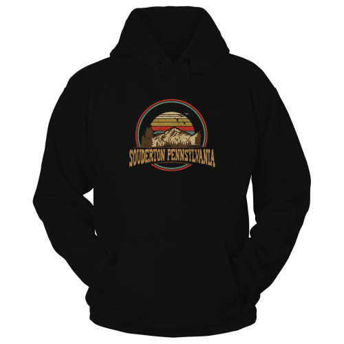 Pennsylvania Vintage Souderton Mountain Retro Home State Hiking Souvenir Gift Print Black