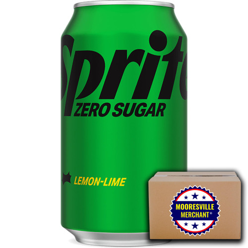Lemon-Lime Zero Sugar Soda, 12 fl oz, 12 Cans with Mooresville Merchant Decal Lemon-Lime Zero Sugar Soda, 12 fl oz, 12 Cans with Mooresville Merchant Decal