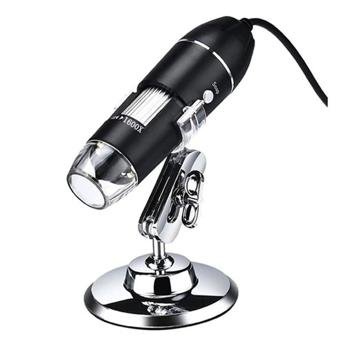 Microscope Accessories Kit for Adult Microscope 1600x HD USB Digital Microscope Camera Handheld Portable Electronic Microscope Accessory