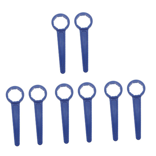 DOITOOL 8 Pcs Bucket Cap Screwer Bucket Cap Opener Container Lid Opener Gallon Bucket Opener Can Lids Bucket Lid Opener Tool Container Cap Opener Can Cover Removal Tool Soft Drink Plastic