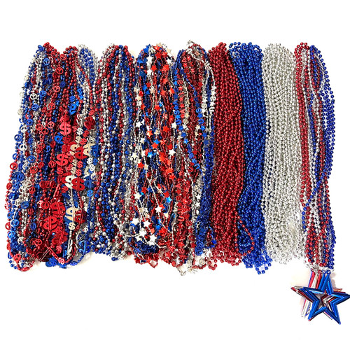 YSPPF 108 Pcs 4th of July Beads Necklace Bulk Red White Bule Independence Day Patriotic Star Necklaces Parade Decorations YSPPF 108 Pcs 4th of July Beads Necklace Bulk Red White Bule Independence Day Patriotic Star Necklaces Parade Decorations