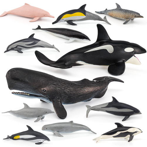 Ocean Sea Marine Animal Figure Toys Playsets 12 PCS Killer Whale Sperm Whale Mini Dolphin Model Toy Desktop Decoration Collection Party Favors Toys for Boys Girls Kids Ocean Sea Marine Animal Figure Toys Playsets 12 PCS Killer Whale Sperm Whale Mini Dolphin Model Toy Desktop Decoration Collection Party Favors Toys for Boys Girls Kids