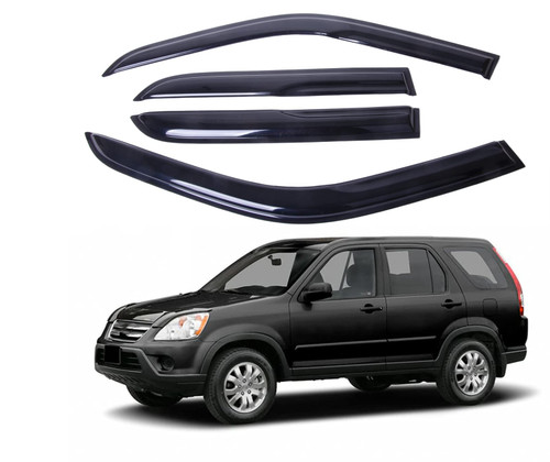Fits for Honda CR-V 2002-2006 Safe Smoke Window Visor Sun Rain Vent Guard Vent Window Visor Window Deflector,4 Pcs USD$3299