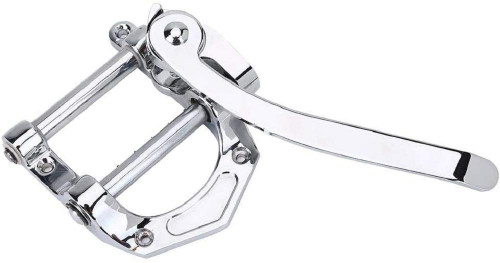 Guitar Vibrato Tailpiece Tremolo, Flat Top Body Tremolo Unit Vibrato Bridge for Tele, SG, LP, ETC Electric Guitars, Silver