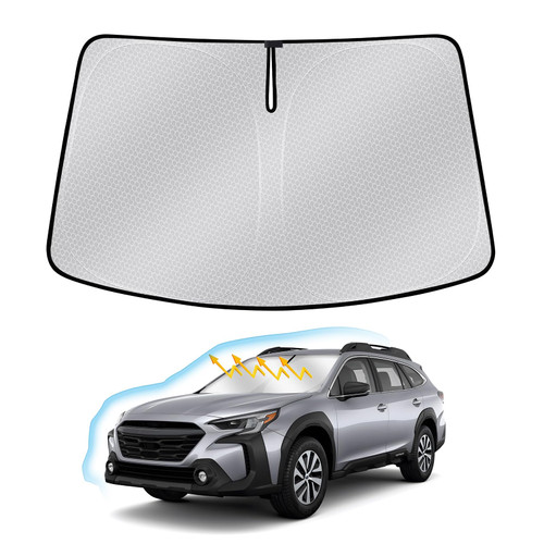 Automiim Windshield Sun Shade for Subaru Outback 2020-2024 Sunshade Front Window Shade Cover Sun Visor Protector Foldable Block UV Rays Keeps Vehicle Cool