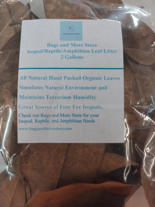 2 Gallon Bag of Organic Magnolia Leaves Leaf Litter Pet Reptile Vivarium Frogs Isopods, Bioactive Setups, Isopods, Springtails 2 Gallon Bag of Organic Magnolia Leaves Leaf Litter Pet Reptile Vivarium Frogs Isopods, Bioactive Setups, Isopods, Springtails