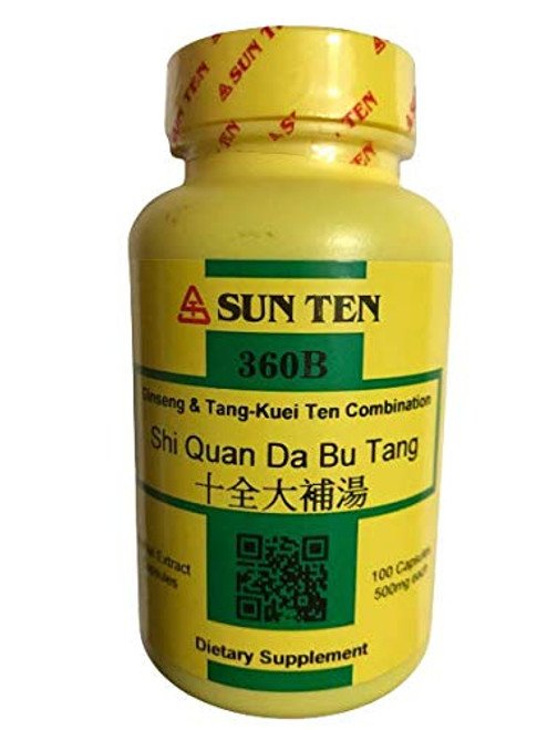 Sun Ten - Ginseng & Tang-kuei Ten Combination Capsules/Shi Quan Da Bu Tang/????? Sun Ten - Ginseng & Tang-kuei Ten Combination Capsules/Shi Quan Da Bu Tang/?????