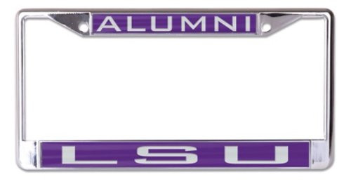 WinCraft NCAA Louisiana State University LSU Tigers ALUMNI 6x12 Inlaid Acrylic/Metal License Plate Frame WinCraft NCAA Louisiana State University LSU Tigers ALUMNI 6x12 Inlaid Acrylic/Metal License Plate Frame