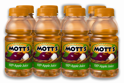 Mott's 100% Apple Juice, 8-Ounce (Pack of 16)
