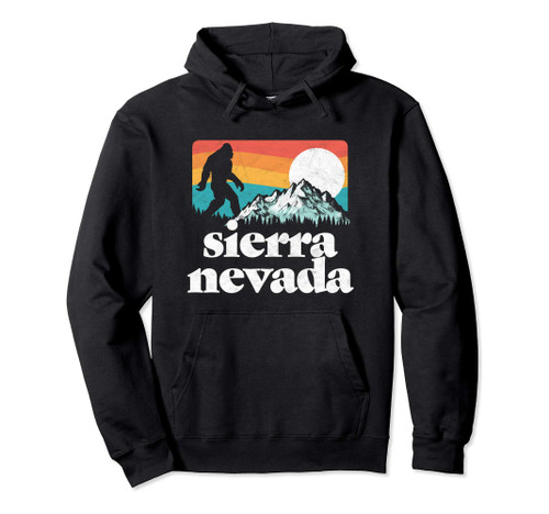 Sierra Nevada Mountains Bigfoot Believe Pullover Hoodie